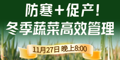 《细说农技》专家张宝林教冬季蔬菜防寒 + 促产高效管理，27 日晚 8 点！