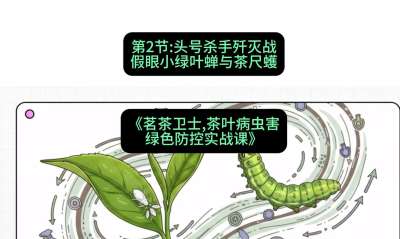 第02节：头号杀手歼灭战&mdash;&mdash;假眼小绿叶蝉与茶尺蠖，课程：《茗茶卫士&mdash;&mdash;茶叶病虫害绿色防控实战课》#识农AI
