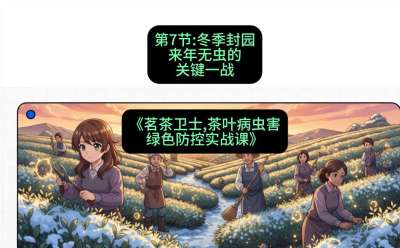 第07节：冬季封园&mdash;&mdash;来年无虫的关键一战，课程：《茗茶卫士&mdash;&mdash;茶叶病虫害绿色防控实战课》#识农AI